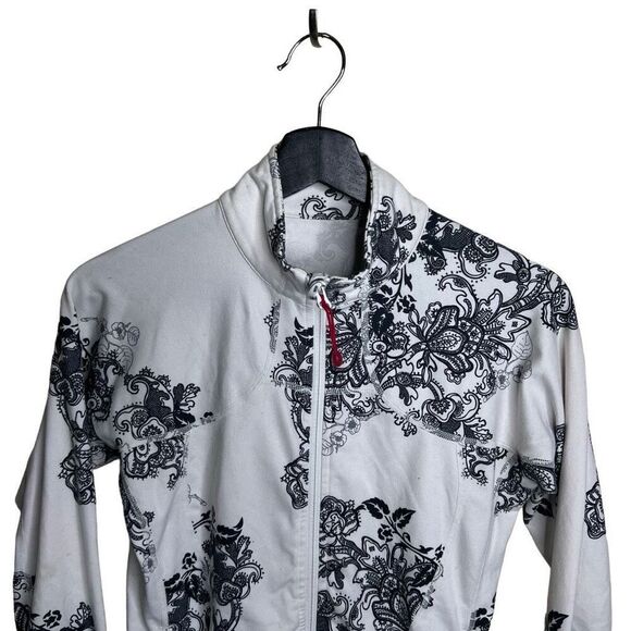 Lululemon Floral Print Black White Define Jacket 6 - Picture 2 of 7